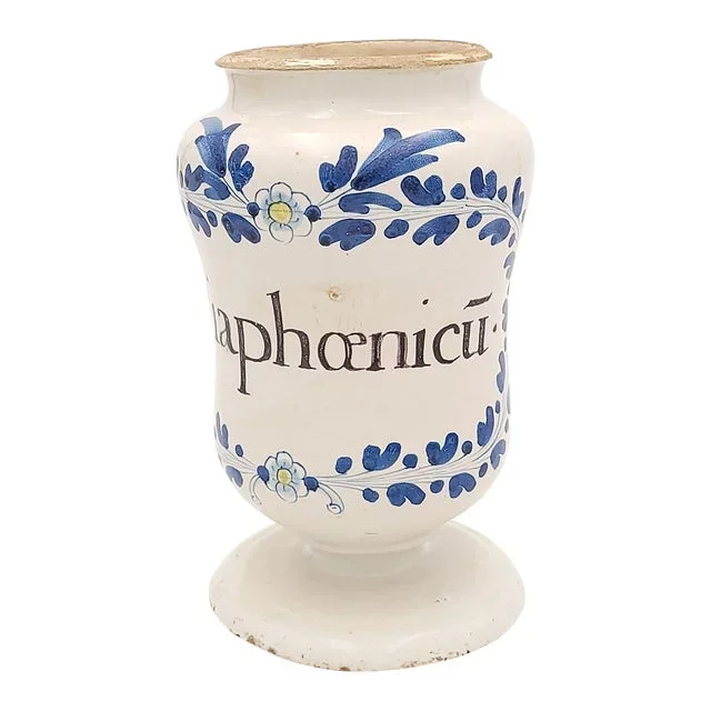 18th Century or Earlier Apothecary Jar in Faïence