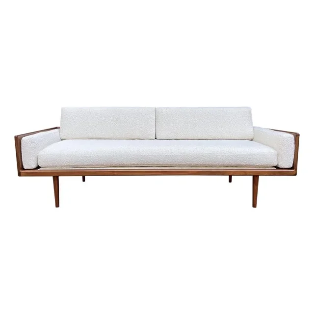 1950s Solid Walnut Case Sofa/Daybed by Mel Smilow 1 of 2