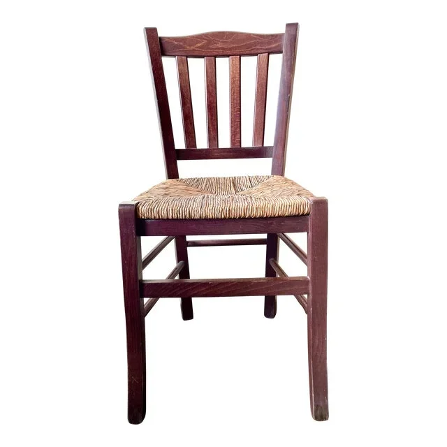 1950s Vintage Italian Rustic Country Chair