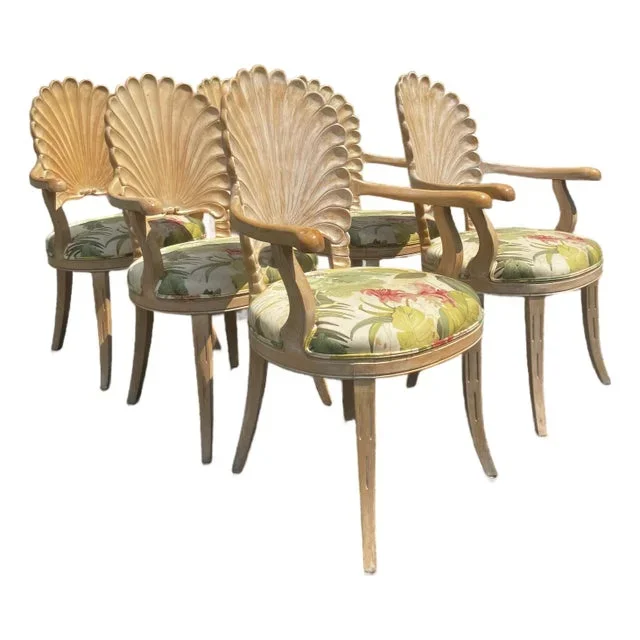 1960s Vintage Grotto Style Armchairs – Set of 6