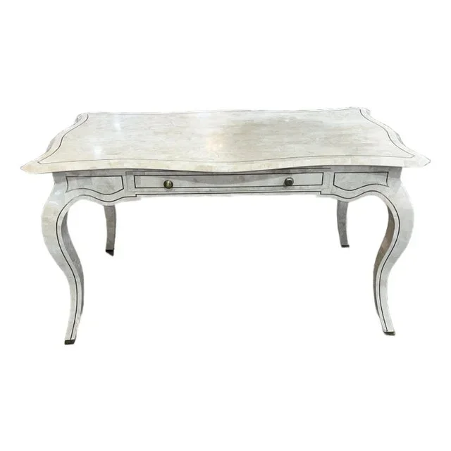 1980s Alexvale Single Drawer Marble Desk
