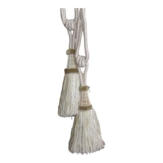 1980s Large Tassel Tie Backs- Set of 2