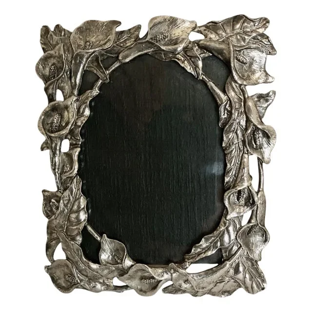 1990s Arthur Court Calla Lily Picture Frame