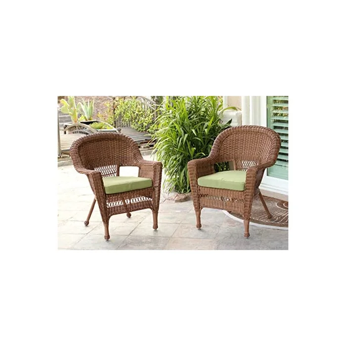 All-Weather Resin Wicker Outdoor Lounge Chairs Set of 2