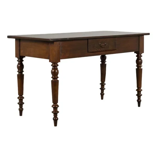 Antique Country French Louis Philippe Style Farmhouse Maple Table
