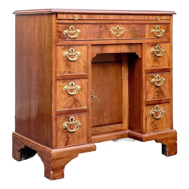 Antique George II Mahogany Kneehole Desk
