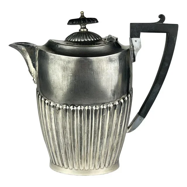 Antique Silver Plated Coffee Pot by Sheffield, 1890s