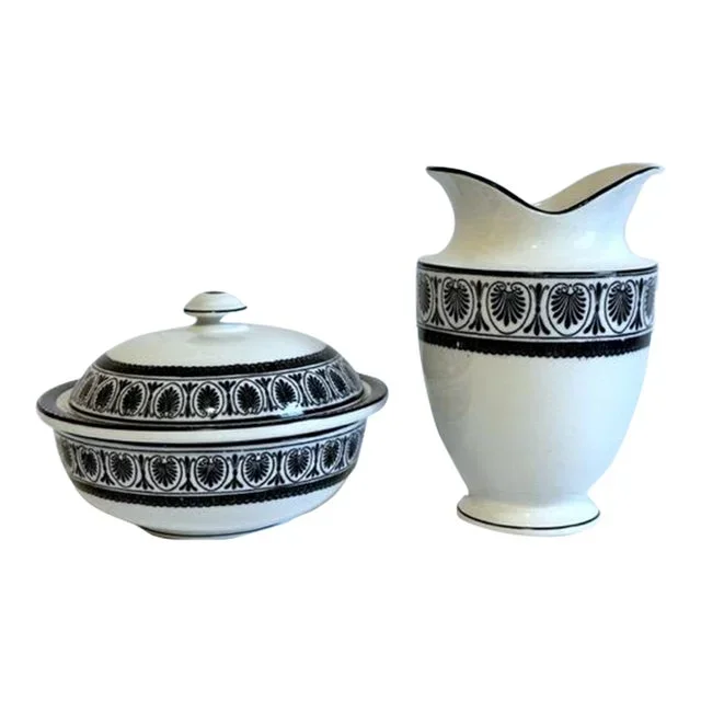 Antique Wedgwood Soap Dish and Jug – Set of 2