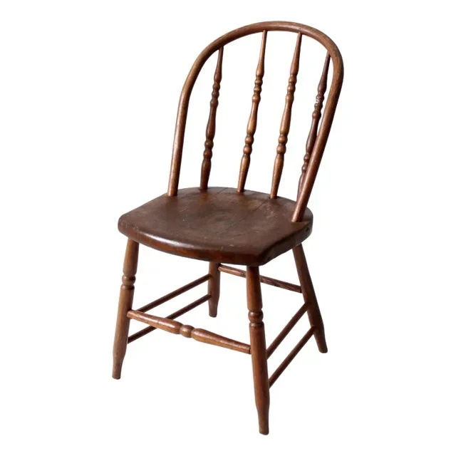 Antique Windsor Bow Back Dining Chair