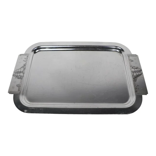 Art Deco Kensington Clipper Ship Serving Tray