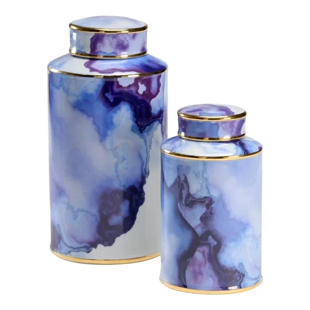 Azul Pool Canister, Set of 2