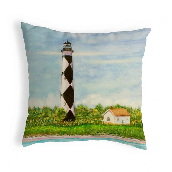 Betsy Drake Interiors Cape Lookout Small No-Cord Pillow 12×12