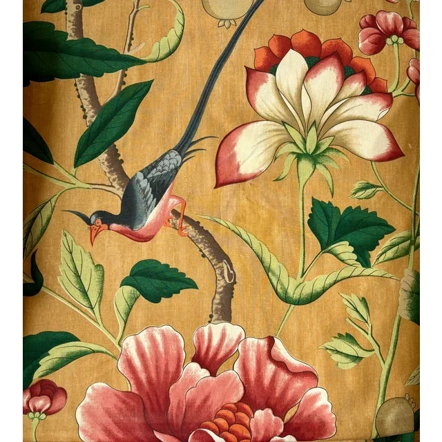 Brunschwig & Fils Gastón Y Daniela Fabric – Pajaro Azul – 54” X 4 Yards Circa 1996