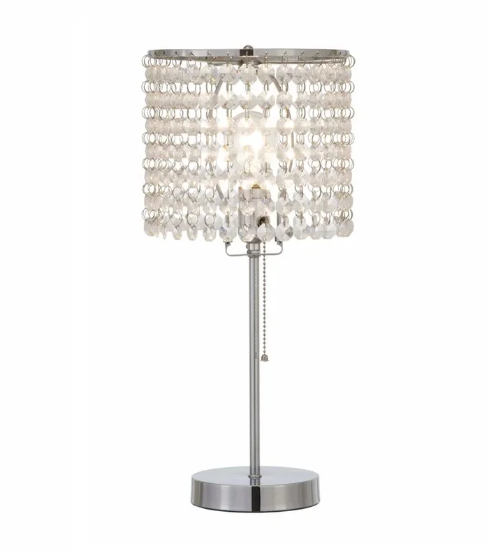 Chandelier Chrome 19″ Table Lamp