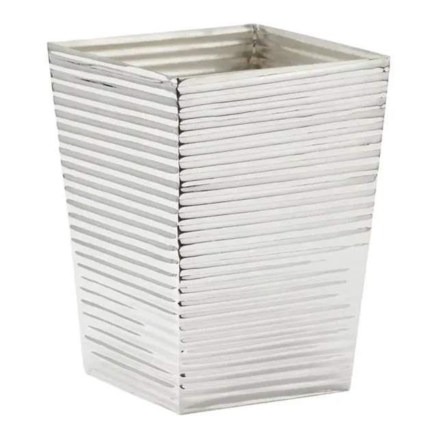 Chelsea House Carson Wastebasket in Silver