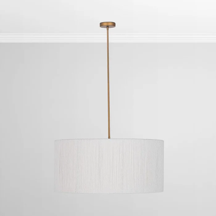 Classic Home – Allyn Rattan Chandelier – White/Gold – 56004279