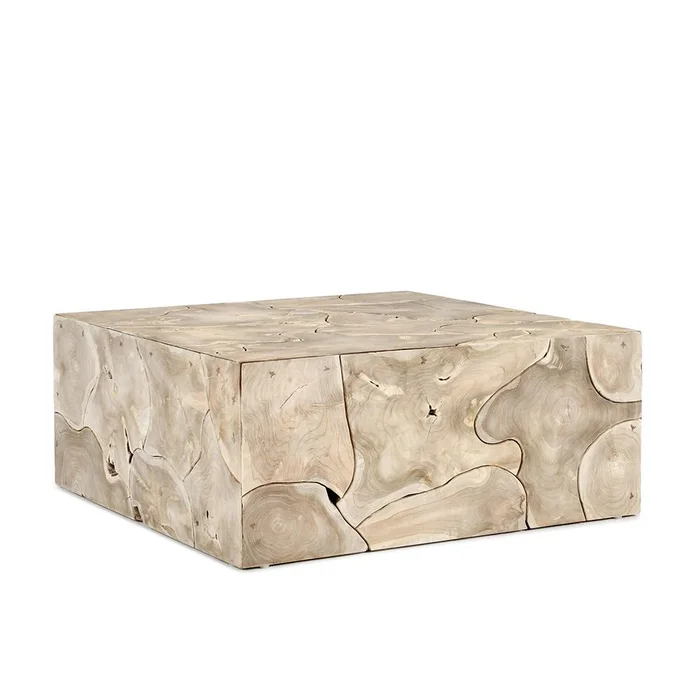 Classic Home – Sorrento Teak Wood Square Coffee Table – Natural – 51005313
