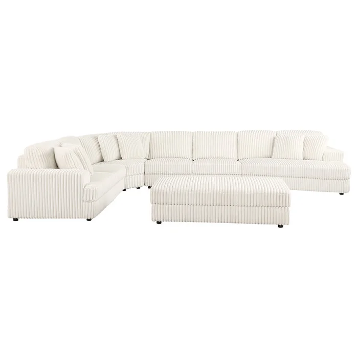 Coaster Emberson 5-piece Upholstered Modular Sectional Sofa Ivory