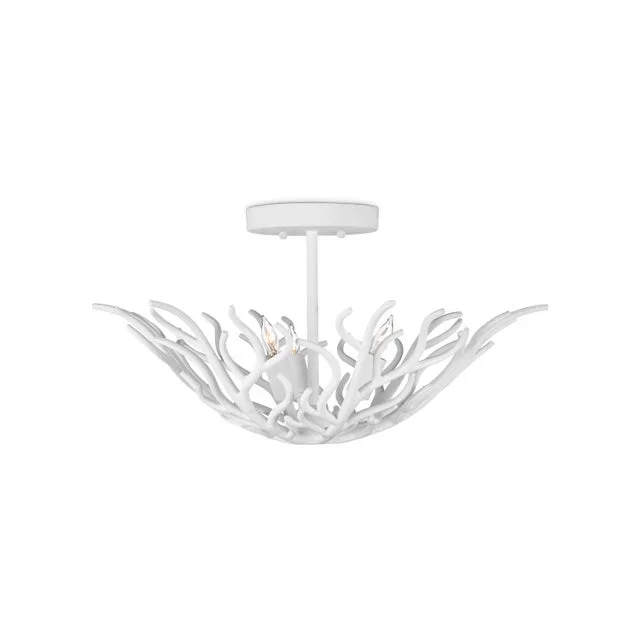 Currey & Company Snowfall Semi-Flush Mount
