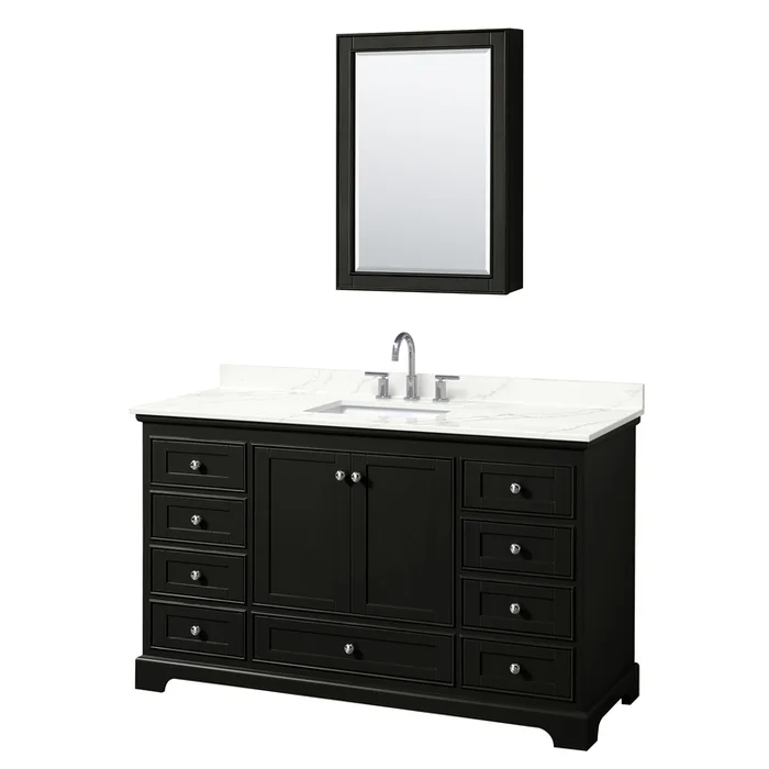 Dark Espresso Bathroom Vanity Wyndham Collection 60 Inch Single Vanity