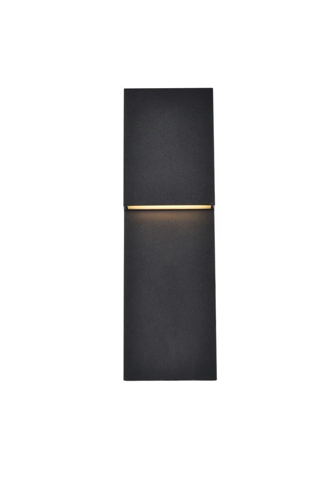 Elegant Furniture & Lighting – Raine Integrated LED wall sconce in black – LDOD4001BK