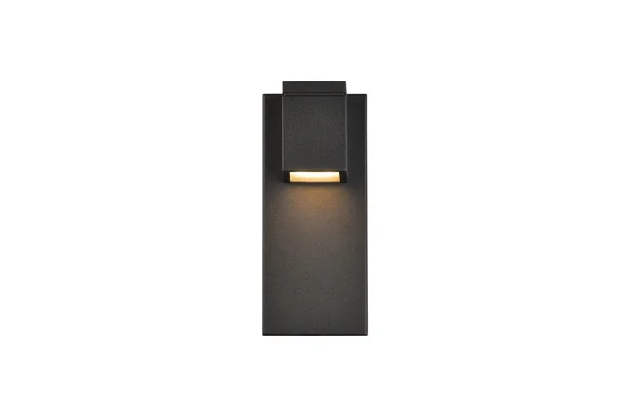 Elegant Furniture & Lighting – Raine Integrated LED wall sconce in black – LDOD4007BK