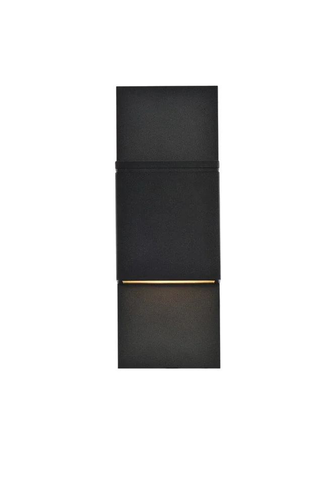 Elegant Furniture & Lighting – Raine Integrated LED wall sconce in black – LDOD4024BK