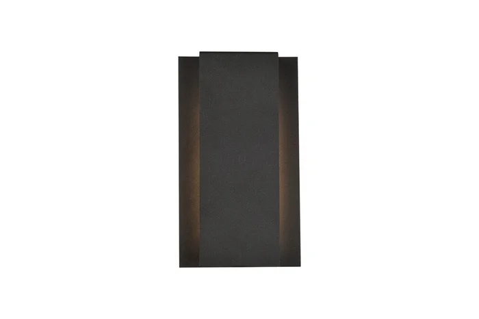 Elegant Furniture & Lighting – Raine Integrated LED wall sconce in black – LDOD4033BK