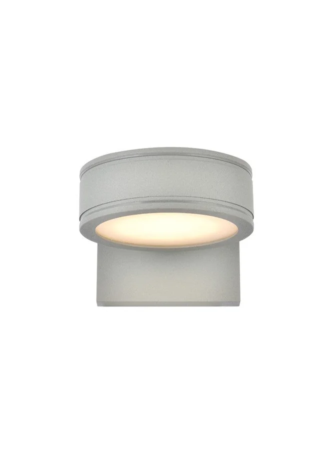 Elegant Furniture & Lighting – Raine Integrated LED wall sconce in silver – LDOD4018S