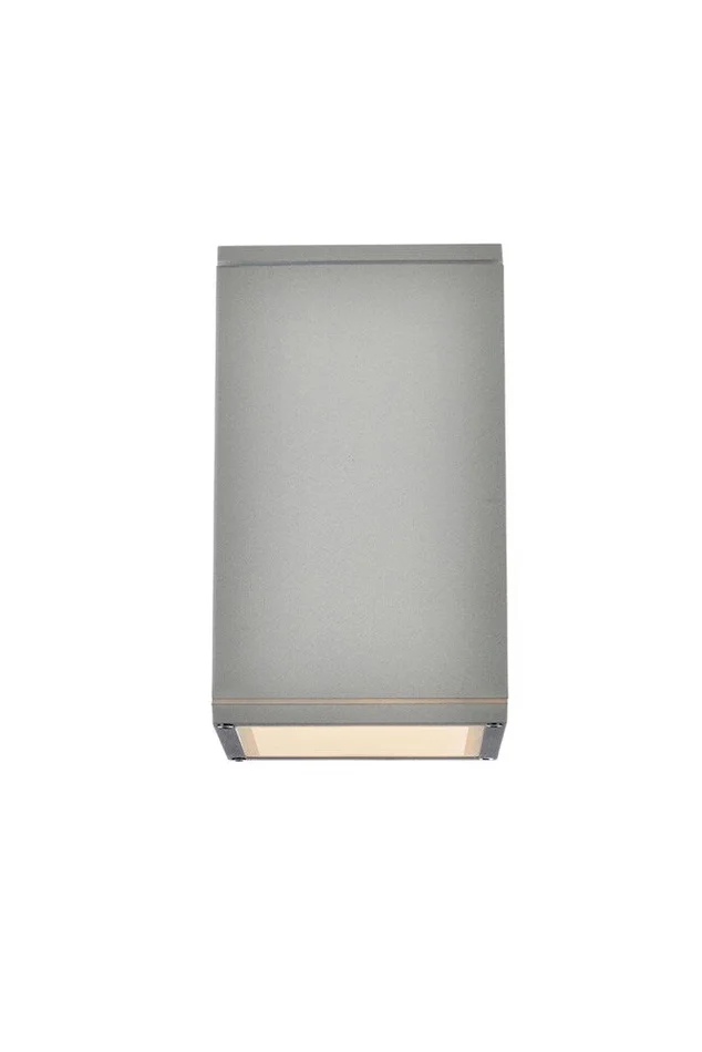 Elegant Furniture & Lighting – Raine Outdoor Wall in silver – LDOD4041S