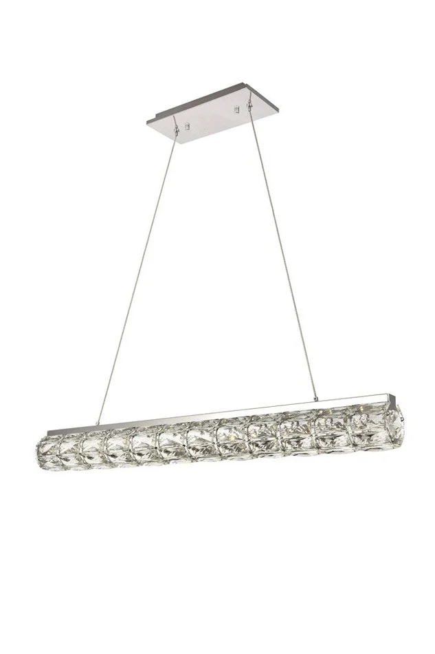 Elegant Furniture & Lighting – Valetta Integrated LED chip light Chrome Chandelier Clear Royal Cut Crystal – 3501D36C