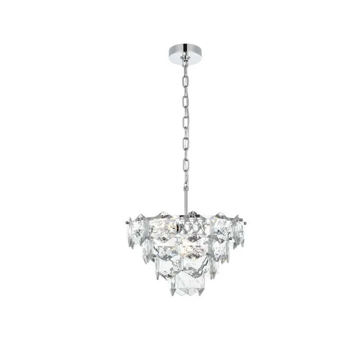 Elegant Lighting Adaline 16 inch Chandelier in Chrome