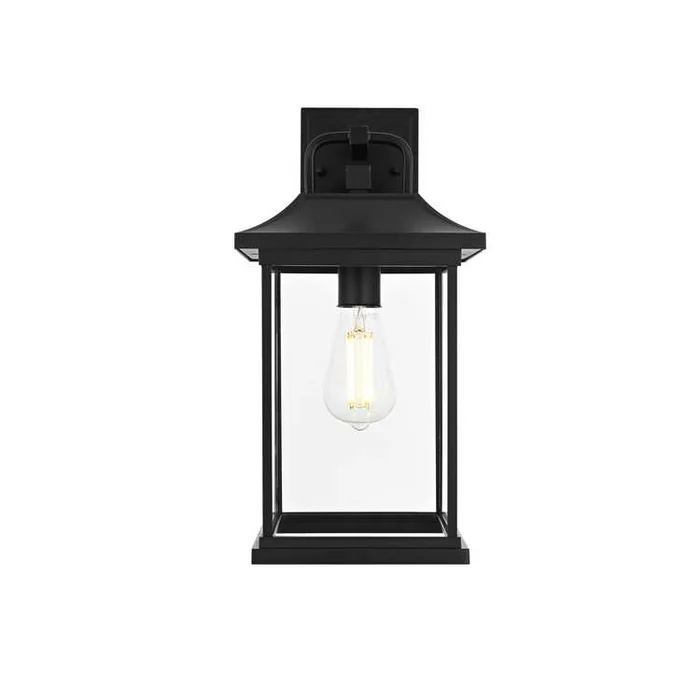 Elegant Lighting Saul 16 inch Outdoor Wall sconce in Black