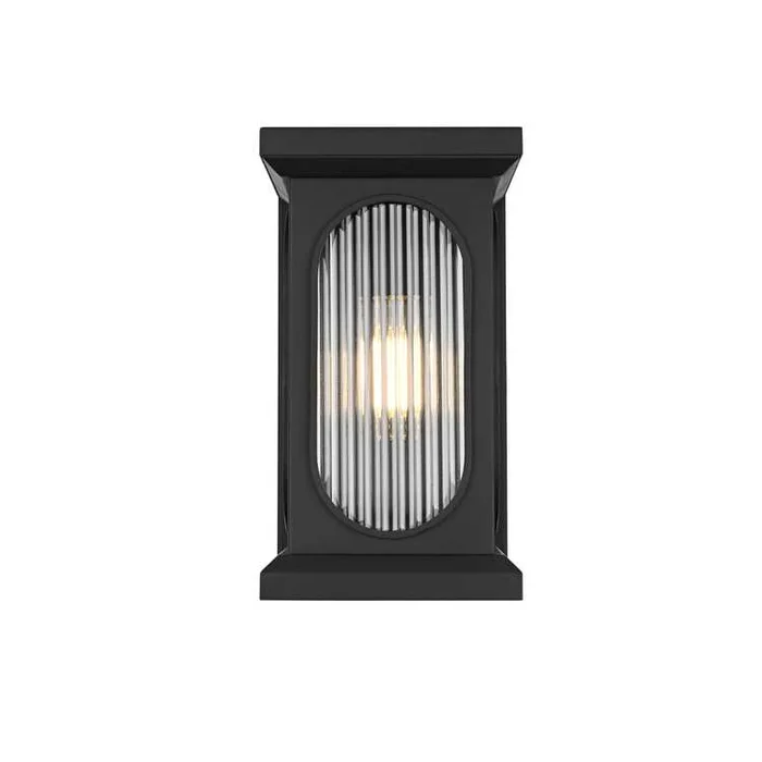 Elegant Lighting Sevyn 8 inch Outdoor Wall Sconce in Black