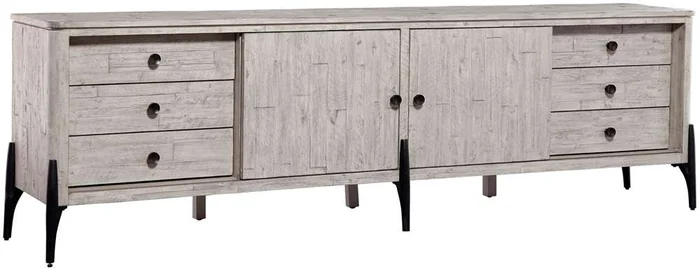 Emery Park – Zane 95in Console in Parchment Finish – I256-296