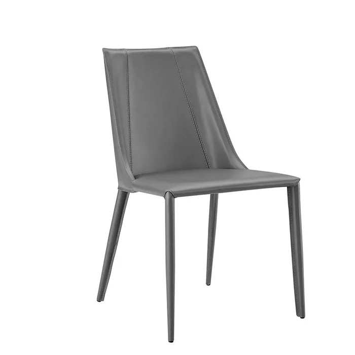 Euro Style – Kalle Side Chair in Gray – 30914-GRY-MP1