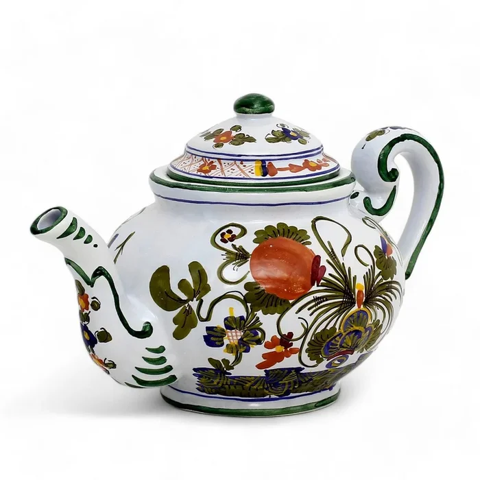 FAENZA-CARNATION: Tea Pot (5 Cups – 40 Fl Oz – 1.15 Liter)