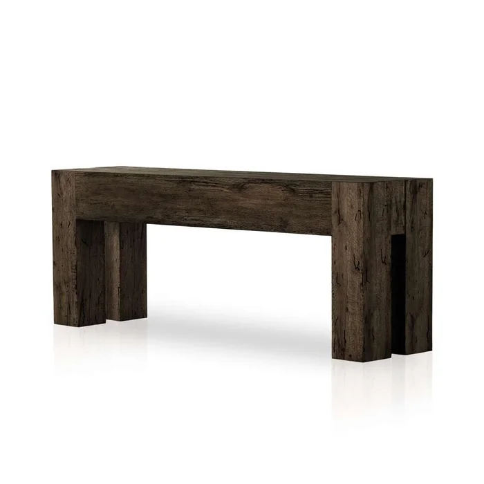 Four Hands – Abaso Console Table – Ebony Rustic Wormwood Oak – 229656-003