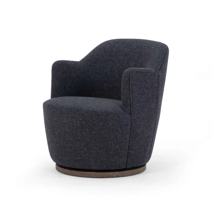 Four Hands – Aurora Swivel Chair – Thames Slate – 106102-023