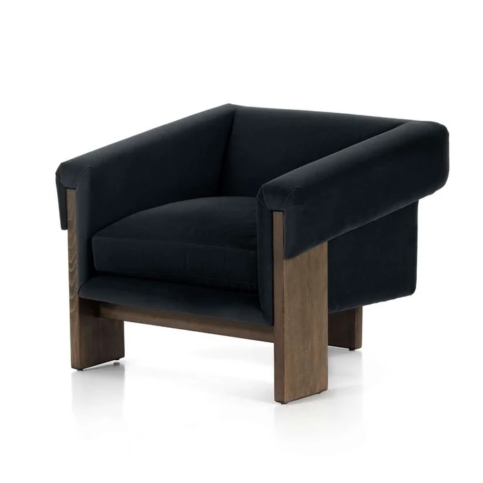 Four Hands – Cairo Chair – Modern Velvet Smoke – 229370-003