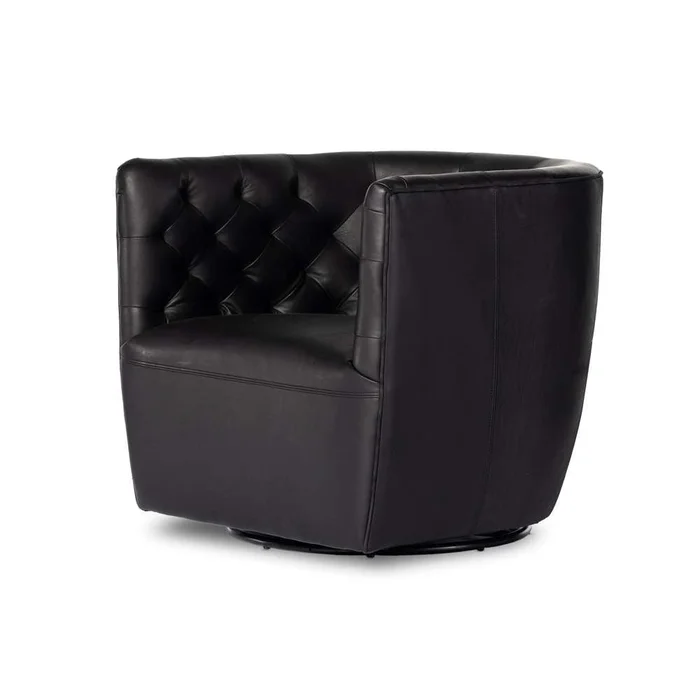 Four Hands – Hanover Swivel Chair – Heirloom Black – 106090-013
