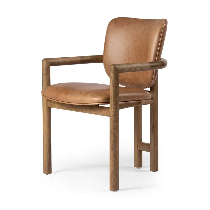 Four Hands – Irondale – Madeira Dining Chair-Chaps Saddle – 229549-002