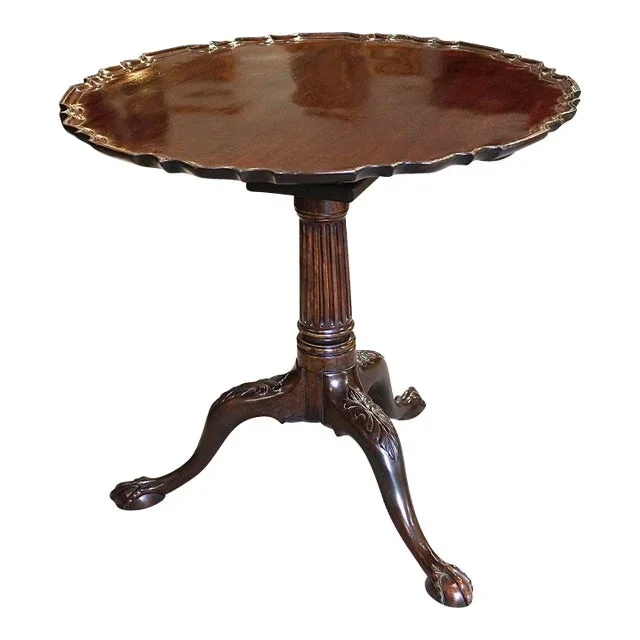George II English Pie Crust Tilt Top Tea Table – 18th Century