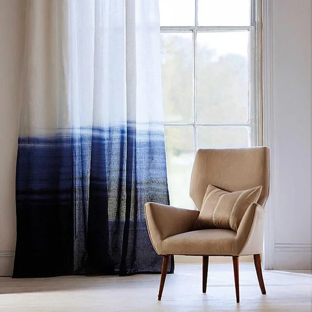 Harlequin Tranquil Fabric in Indigo/Denim – a Sample