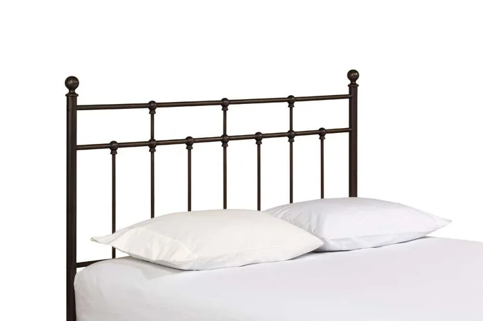 Hillsdale Furniture – Providence Metal King Headboard and Frame with Spindle Design, Antique Bronze – 380HKR