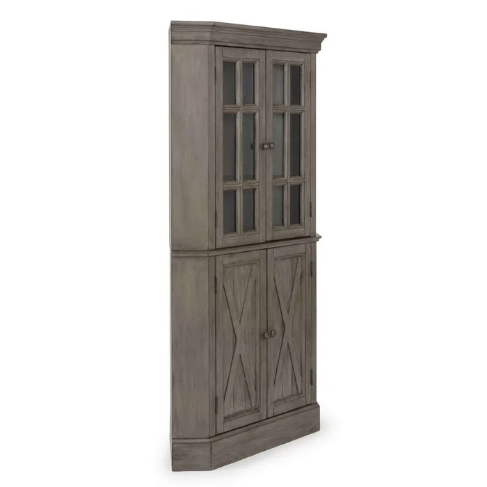 Homestyles – Mountain Lodge Gray Corner Cabinet – 5525-68