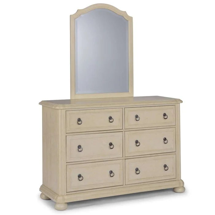 Homestyles – Provence Off-White Dresser with Mirror – 5502-74