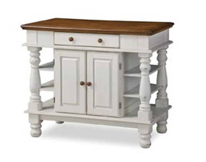 Homestyles Furniture – Americana White Kitchen Island – 5094-94