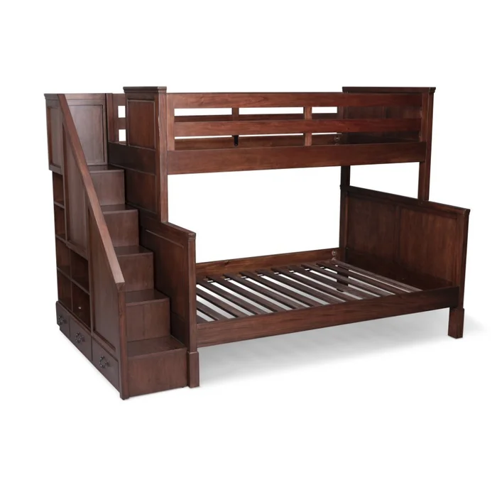 Homestyles Furniture – Aspen Brown Twin Over Full Bunk Bed – 5520-56