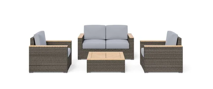 Homestyles Furniture – Boca Raton Outdoor Loveseat Set – 6801-60-11D-21